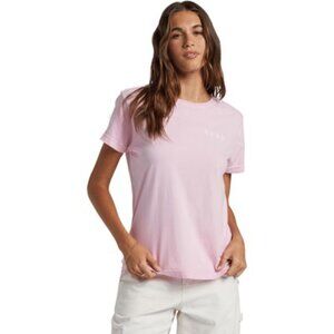 Roxy - Womens Sunny Days Bfc T-Shirt, size large US womens, color pink.